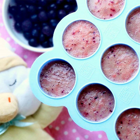 Banana, Blueberry and Grapefruit Baby Food Purée (Weaning Stage 1) Kiddo Feedo
