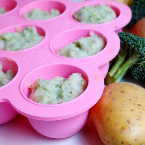 Potato and Broccoli Baby Food Purée (First Foods for Baby) Kiddo Feedo